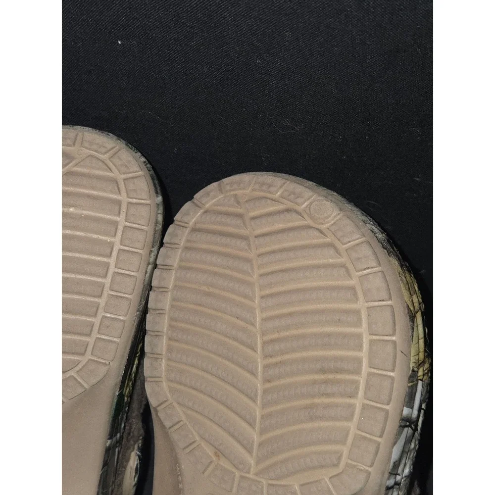 Kids Crocs Lined‎ Clogs RealTree Camo Size C 4/5 Winter Warm